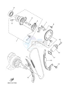 YFM700FWA YFM7FGD GRIZZLY 700 (1ND7) drawing CAMSHAFT & CHAIN