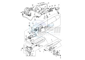 XVS A DRAG STAR CLASSIC 1100 drawing EXHAUST SYSTEM