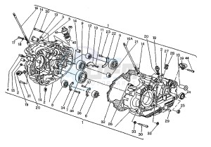 W16 500 drawing CRANKCASES