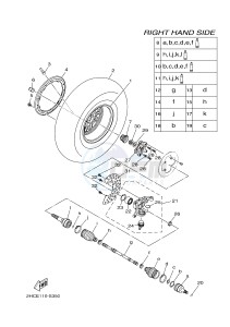 YXZ1000ETS YXZ10YESH YXZ1000R EPS SS SPECIAL EDITION (B577) drawing FRONT WHEEL 2