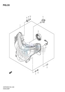 GSF650 (E2) Bandit drawing HEADLAMP (GSF650SK9 SAK9 SUK9 SUAK9 SL0 SAL0 SUL0 SUAL0)