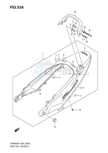 GSF650 (E2) Bandit drawing SEAT TAIL COVER (GSF650K8 UK8 AK8 UAK8)