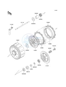 KX 500 E (E15-E16) drawing CLUTCH