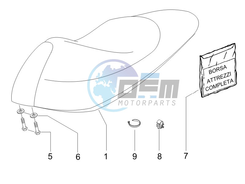 Saddle seats - Tool roll