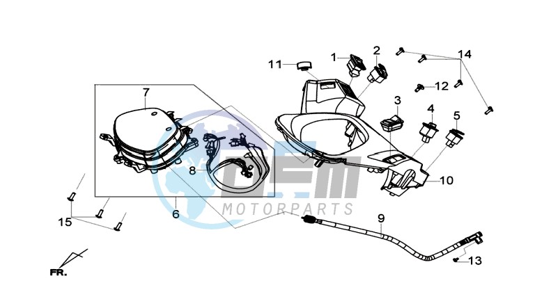 DASHBOARD - HANDLEBAR - HANDLEBAR COVER