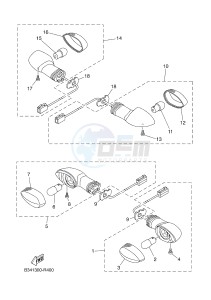 MTM690 XSR700 (B347 B347 B347 B347) drawing FLASHER LIGHT