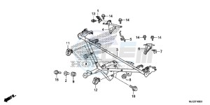 GL1800BG GOLDWING - F6B UK - (E) drawing COWL STAY