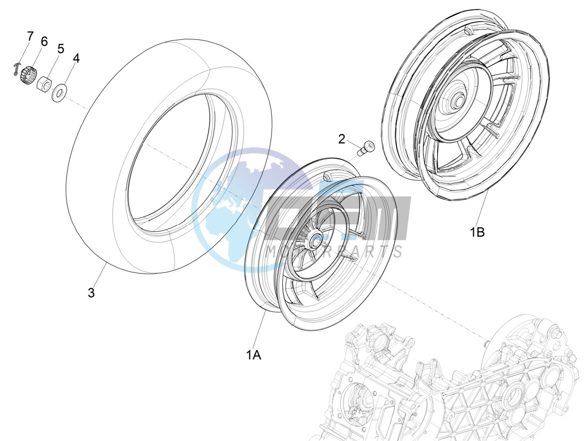 Rear wheel