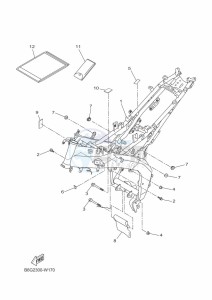 MT125 MTN125-A (BSU1) drawing FRAME