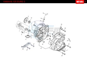 YAMAHA 125 4T EURO 3 ENGINE drawing T04