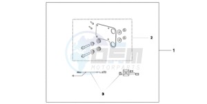 CB600FA39 France - (F / ABS CMF ST 25K) drawing HEATED GRIP ATT.