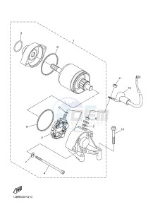 YZF-R1 YZF-R1M 998 R1 (2SG5 2SG6) drawing STARTING MOTOR