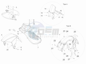 Runner 50 SP drawing Wheel housing - Mudguard