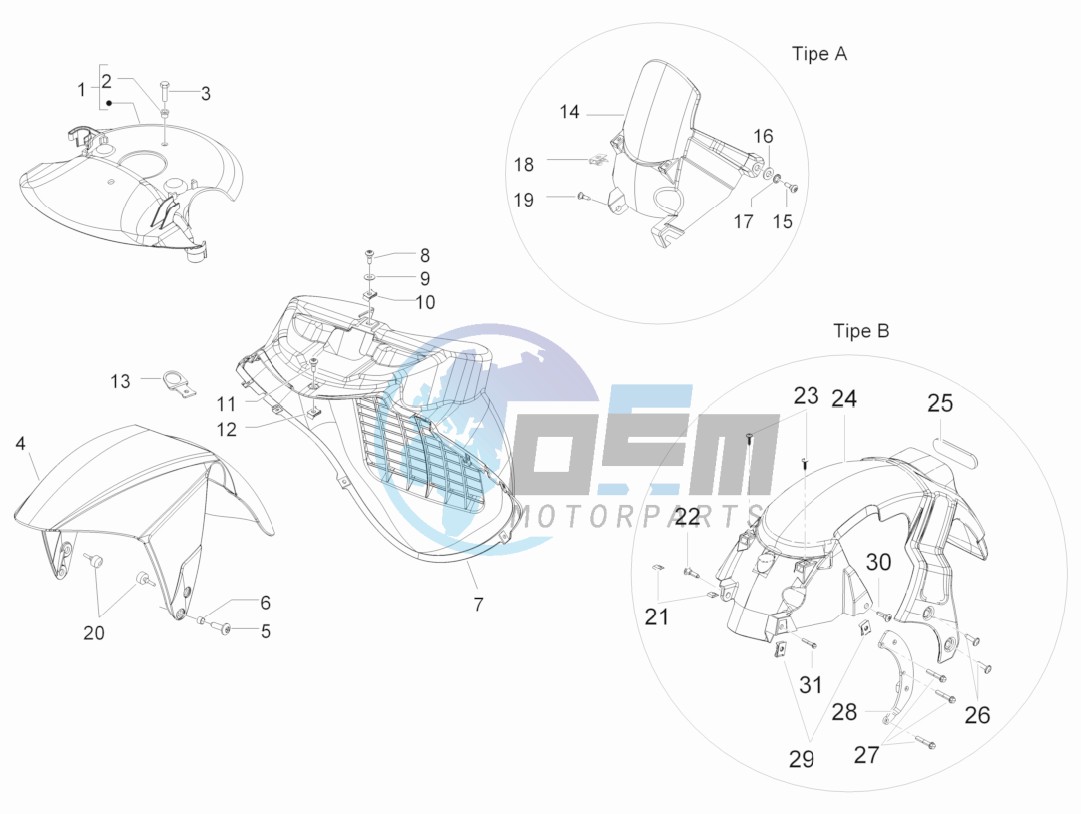 Wheel housing - Mudguard