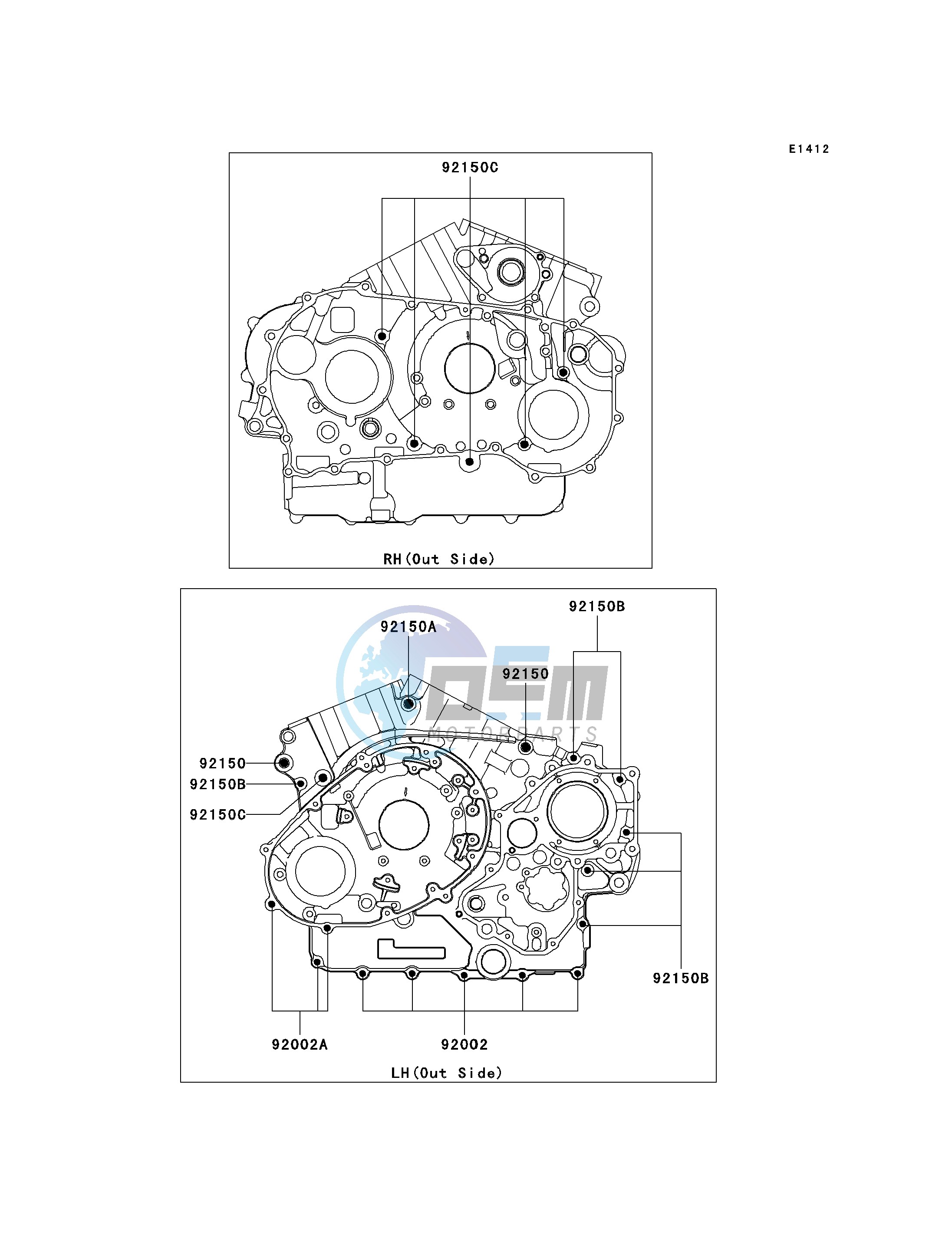 CRANKCASE BOLT PATTERN