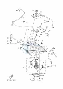 CZD300-A XMAX 300 (BY35) drawing FUEL TANK