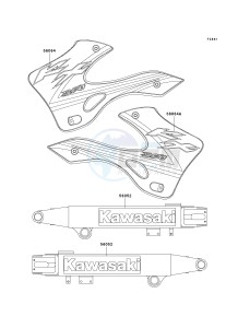 KX 250 L [KX250] (L4) [KX250] drawing DECALS