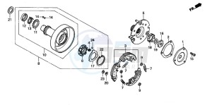 TRX90 SPORTRAX 90 drawing ONE WAY CLUTCH