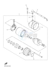 XJ6FA 600 DIVERSION F (ABS) (1DG7 1DG8) drawing STARTING MOTOR