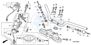 CB600F39 F / CMF ST drawing HANDLE PIPE/TOP BRIDGE