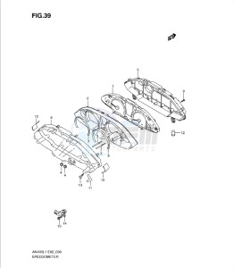 AN400Z drawing SPEEDOMETER (AN400L1 E2)