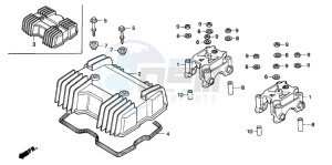 CB250 TWO FIFTY drawing CYLINDER HEAD COVER