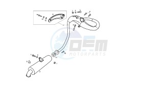 SENDA SM X-TREM - 50 CC EU2 drawing EXHAUST