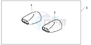 GL1800A ED drawing OVAL TAIL EXHAUST FINISHER