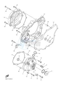 YZ250F (1SM5 1SM6 1SM7 1SM8) drawing CRANKCASE COVER 1