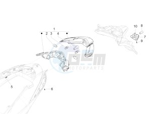 LIBERTY 50 IGET 4T 3V E4-2017-2019 (EMEA) drawing Rear headlamps - Turn signal lamps