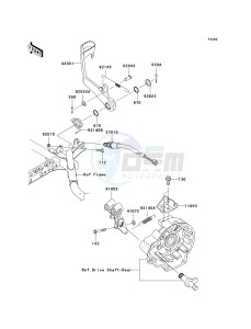 KVF 750 F [BRUTE FORCE 750 4X4I] (F8F) F8F drawing BRAKE PEDAL