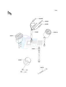 KAF 950 A [MULE 2510 DIESEL] (A1-A3) [MULE 2510 DIESEL] drawing METER-- S- -