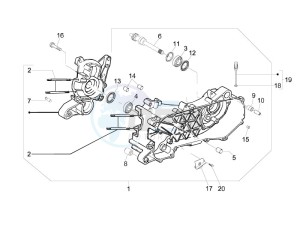 Liberty 50 4t drawing Crankcase