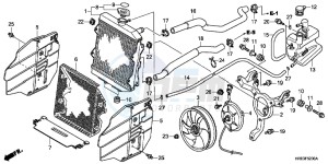 TRX500FPEC drawing RADIATOR