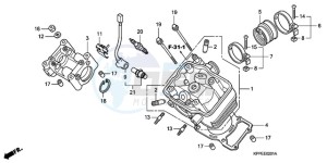 CBR125RW9 Germany - (G / WH) drawing CYLINDER HEAD (CBR125RW7/RW9/RWA)