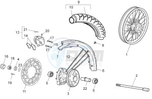 RX 50 (EMEA) drawing Front wheel