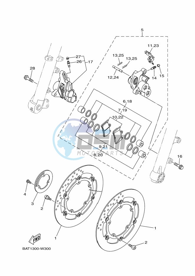 FRONT BRAKE CALIPER