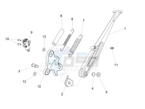 DORSODURO 900 E4 ABS (EMEA) drawing Central stand