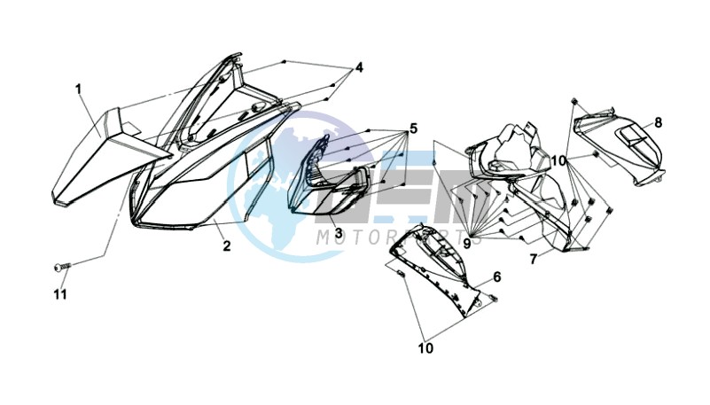 FR PLATE / HEAD LIGHT