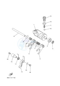 YFM450FWBD YFM45KPXJ KODIAK 450 EPS (BB53) drawing SHIFT CAM & FORK