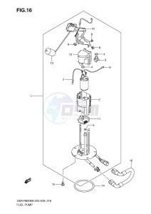 GSX-R600 (E3-E28) drawing FUEL PUMP