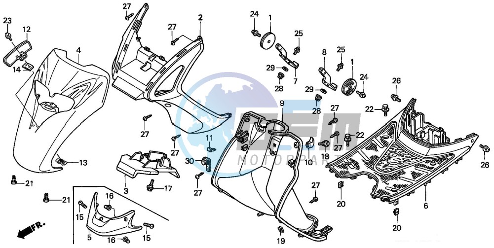 FRONT FENDER/STEP FLOOR