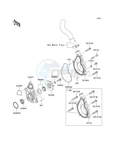 EX 650 A [NINJA 650R] (A6F-A8F) A7F drawing WATER PUMP