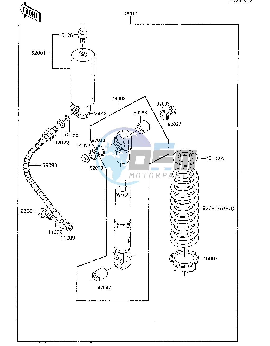 SHOCK ABSORBER -- 85 KX80-E3- -