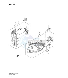 AN650 drawing HEADLAMP (AN650L1 E19)