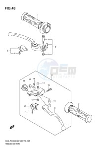 GSX-R1000 (E3-E28) drawing HANDLE LEVER