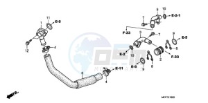 XL700VA9 Europe Direct - (ED / ABS) drawing WATER PIPE