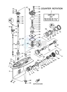 FL150AETX drawing PROPELLER-HOUSING-AND-TRANSMISSION-3