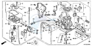 TRX450ERC drawing CARBURETOR