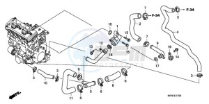 CB1000RA France - (F / CMF) drawing WATER PIPE